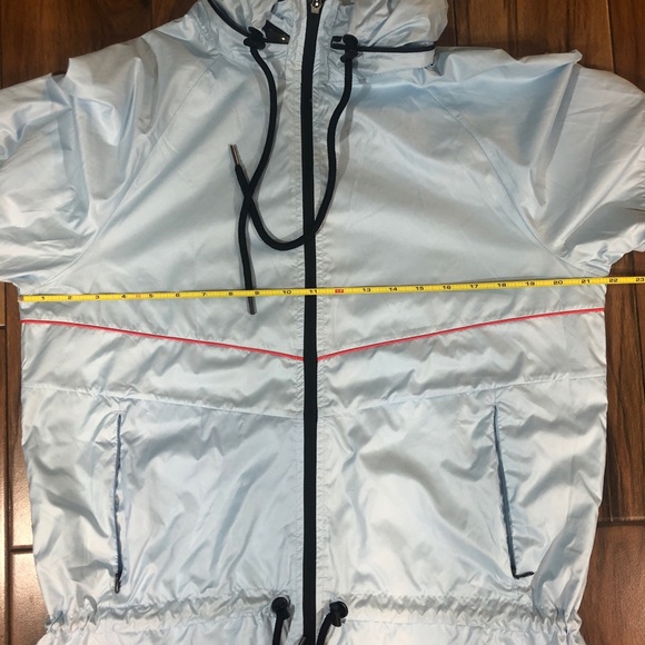 Zella blue Hooded Running Windbreaker Jacket Sz S - Picture 6 of 6